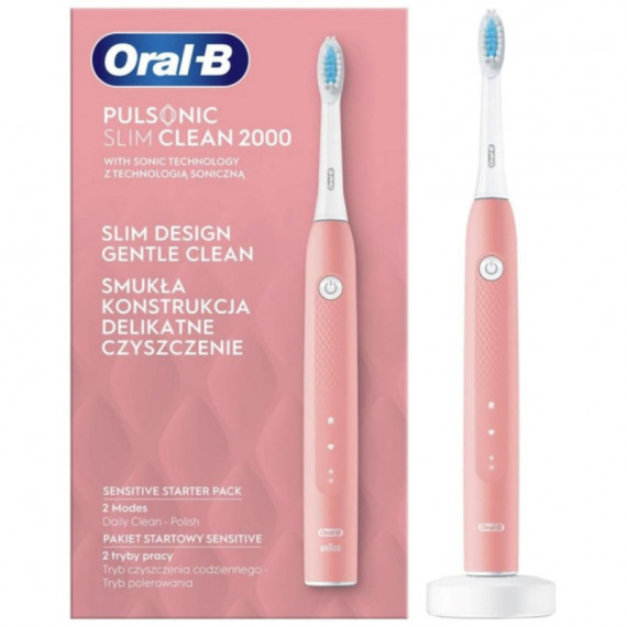 BRAUN Oral B Pulsonic Slim Clean 2000 Rosa