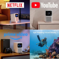 Emotn N1 Proyector Full HD con 500 Lúmenes y Licencia Oficial Netflix  DANGBEI EMOTN