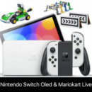 NINTENDO Switch Oled Consola Blanca + Juego NINTENDO Mario Kart Live: Home Circuit Luigi