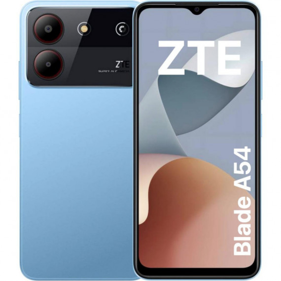 ZTE Blade A54 6,6" Hd+ 4GB 64GB Doble Cámara y Lector de Huella Blue