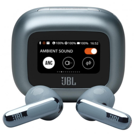 JBL Live Flex 3 Auricular BLUETOOTH con Cancelación de Ruido y Pantalla Azul