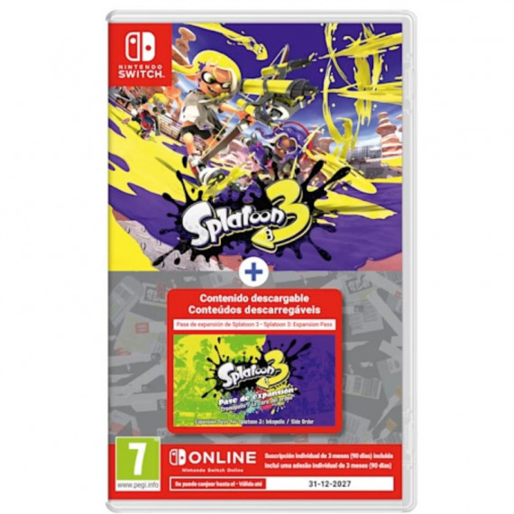 NINTENDO Splatoon 3+ Expansion Pass+ Nso - Juego para NINTENDO Switch