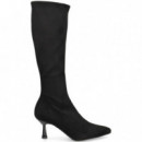 Bota ante Licra Negro  MISS ELASTIC