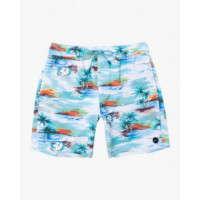 Outlet Short Xl Va Pigment Print Elastic RVCA