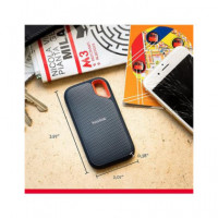 SANDISK Disco Duro Ssd Externo 2TB Extreme 1050MB/S Resistente Al Agua