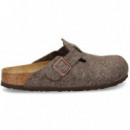 Zueco Fieltro de Lana Marron  BIRKENSTOCK