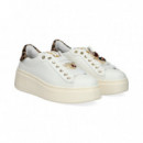 Talon Leopardo Piel Blanco  GIOVE