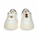 Talon Leopardo Piel Blanco  GIOVE