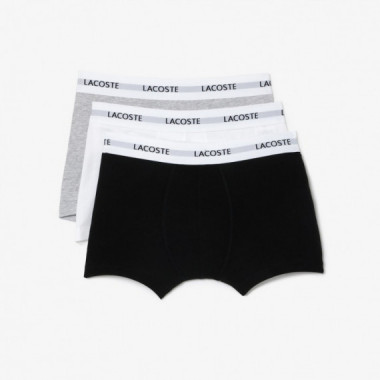 Tripack Boxer Noir/blanc-argent Chine  LACOSTE