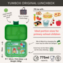 Fiambrera YUMBOX/6 Jurassic Green Monsters Tray  YUMBOX