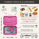 Fiambrera YUMBOX/4XL Malibu Purple Rainbow Tray  YUMBOX