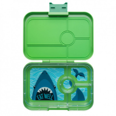 Fiambrera YUMBOX/4XL Jurassic Green Shark Tray  YUMBOX