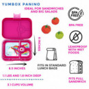 Fiambrera YUMBOX/4 Power Pink/unicorn Tray  YUMBOX