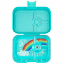 Fiambrera YUMBOX/4 Misty Aqua/rainbow Tray  YUMBOX