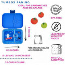 Fiambrera YUMBOX/4 Surf Blue/polar Bear Tray  YUMBOX