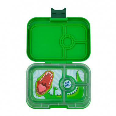 Fiambrera YUMBOX/4 Jurassic Green/dinosaur Tray  YUMBOX