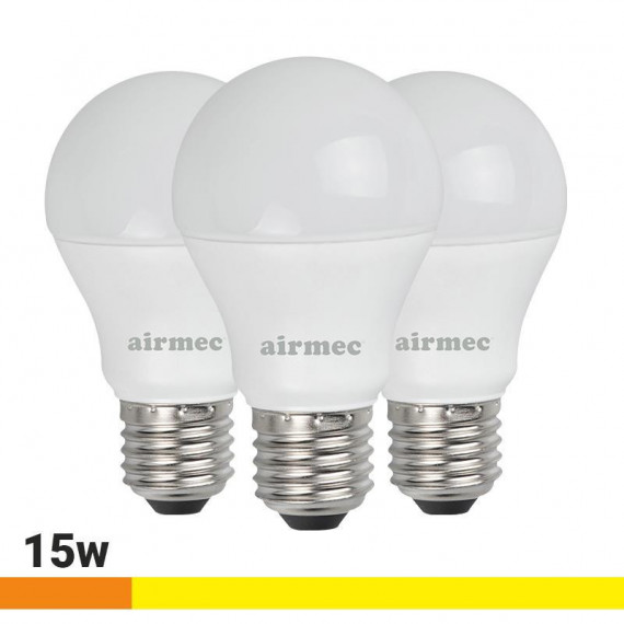 Bombillas Led Pack 3 15W A60 E27 Luz Cálida AIRMEC