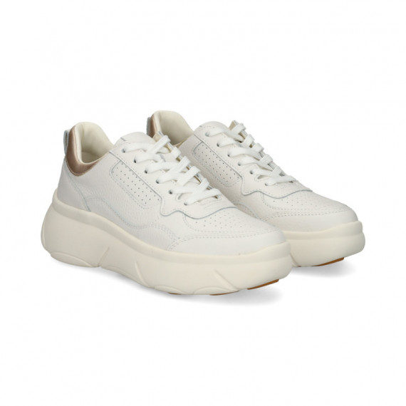 Talon Oro Deportivo Piel Blanco  GEOX