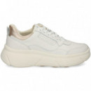 Talon Oro Deportivo Piel Blanco  GEOX