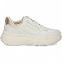 Talon Oro Deportivo Piel Blanco  GEOX