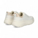 Talon Oro Deportivo Piel Blanco  GEOX