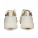 Talon Oro Deportivo Piel Blanco  GEOX