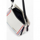 Bolso Bandolera Cleo Blanco Phuket Mini de DESIGUAL