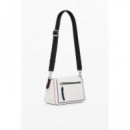 Bolso Bandolera Cleo Blanco Phuket Mini de DESIGUAL