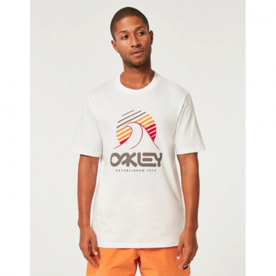 CAMISETA OAKLEY ONE WAVE B1B BLANCA 