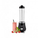 MUVIP Batidora Smoothie Inox 300W 600ML con 2 Vasos MV0527