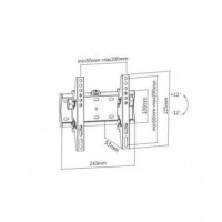 CROMAD Soporte de Televisor 23" -42" de Pared CR0937