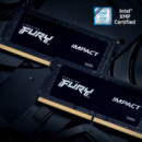 KINGSTON Technology Fury Impact 32GB (1X32GB) 4800MHZ CL38 DDR5 Negra