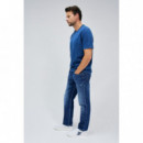 SALSA JEANS Polos Camiseta Logo Salsa Azul Medium Wash