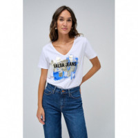 SALSA JEANS Camisetas Mujer Camiseta Salsa con Logo