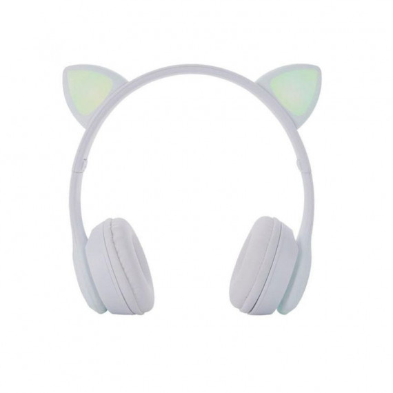 ONE+ Auriculares BLUETOOTH NC3228 Orejas de Gato Blanco  250MAH / Fm / Microsd / Iluminacion Led