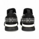 Cinta Versace Dep.malla/piel Negro  VERSACE JEANS