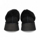 Zueco Cuello Oveja Plat.ante Negro  UGG