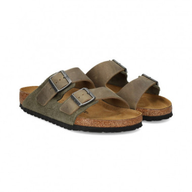 Pala 2 Hebillas Ante+piel Marron  BIRKENSTOCK