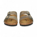 Pala 2 Hebillas Ante+piel Marron  BIRKENSTOCK