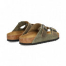 Pala 2 Hebillas Ante+piel Marron  BIRKENSTOCK