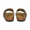 Pala 2 Hebillas Ante+piel Marron  BIRKENSTOCK