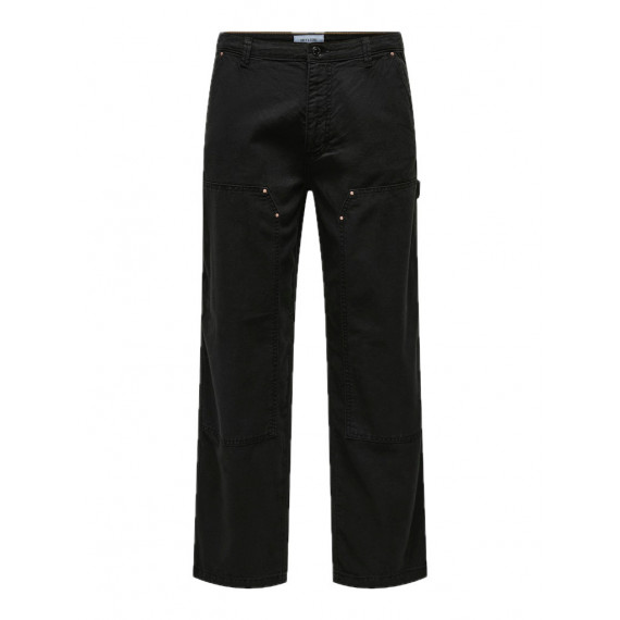 Pantalones ONLY&SONS Fade Carpenter Loose Black