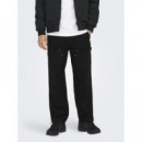 Pantalones ONLY&SONS Fade Carpenter Loose Black