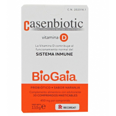 Casenbiotic Vitamina D 30 Comprimidos Masticable  RECORDATI