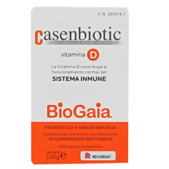 Casenbiotic Vitamina D 30 Comprimidos Masticable  RECORDATI