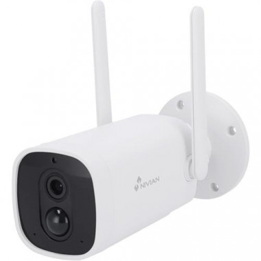 NIVIAN CAMARA VIGILANCIA EXT. WIFI BATERIA IP65