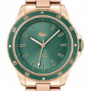 Reloj Sanni Rosegold/verde  LACOSTE