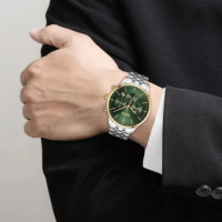 Reloj Plateado E/verde  BOSS