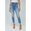 SALSA JEANS Vaqueros Mujer Vaqueros Faith Push In Cropped Slim Salsa