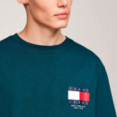 Camiseta con Logo en la Espalda  TOMMY HILFIGER